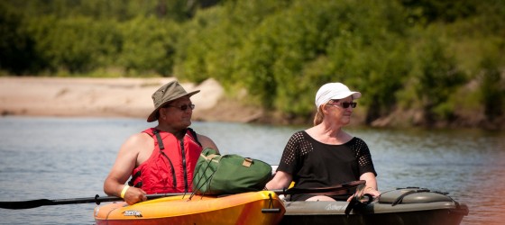 Descente de Kayak sur la Rivière pour tous les âges