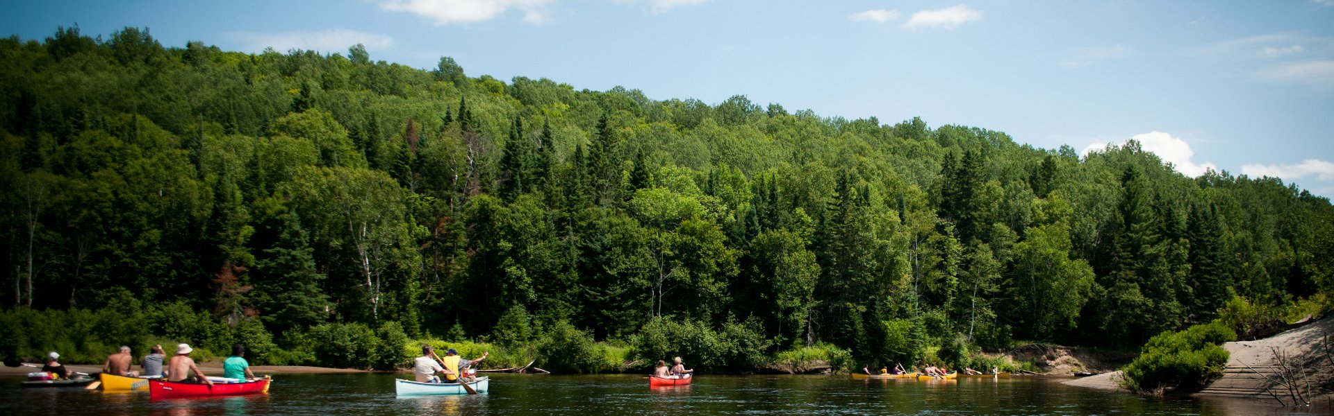 Canotage sur la rivère Rouge secteur l'Ascension